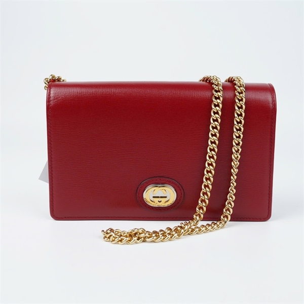 Túi GG đeo chéo đỏ (598549-496085) sz20 (BQ) KG+