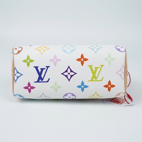 Túi LV Speedy trắng họa tiết Multicolor sz17 (BQ) KG+