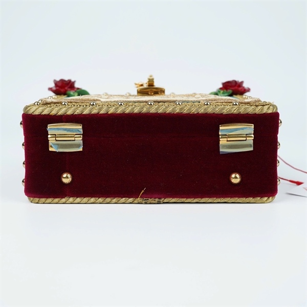 Túi D&G Trunk họa tiết đính hoa sz20 (BQ) KG+