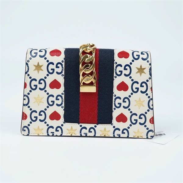 Túi GG Sylvie trắng (494646-0416) sz16 (BQ) KG+