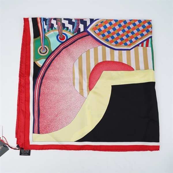 Khăn Hermes họa tiết đa sắc sz87x87 (BQ) KG+