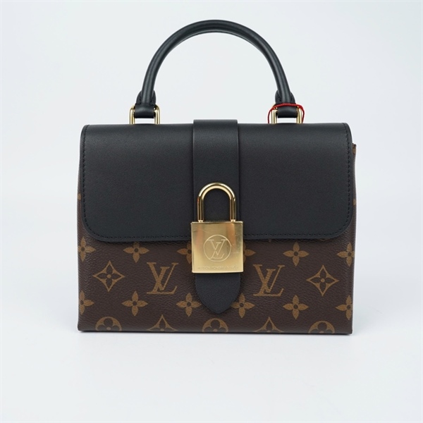 Túi LV Locky hoa nâu nắp đen sz21 (BQ) KG+