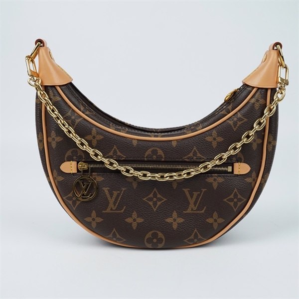 Túi LV Loop hoa nâu 2 strap sz16-22 (BQ) KG+