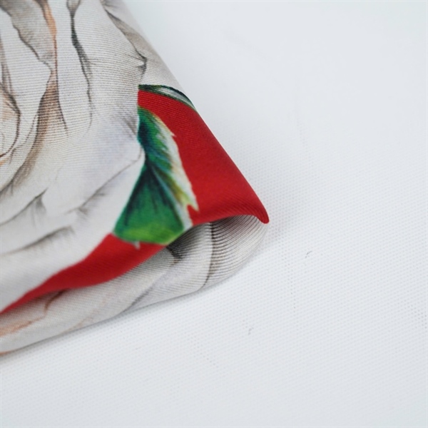 Khăn D&G đỏ viền đen in hoa hồng sz69x69 (BQ) KG+