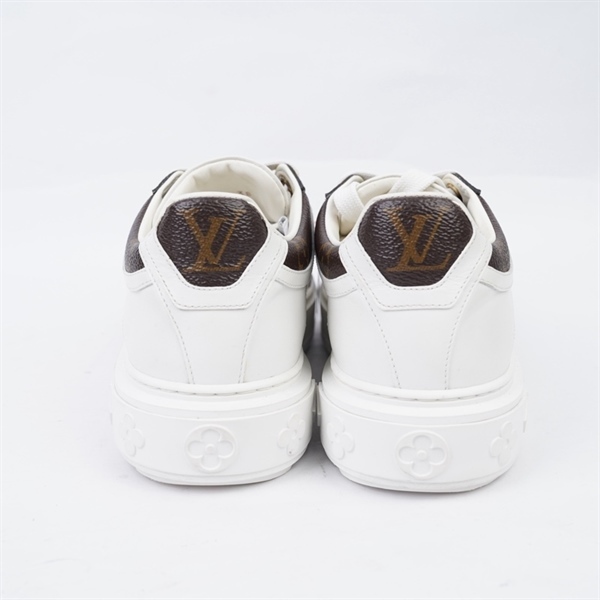 Giày LV trắng hoa nâu sz38 KG+