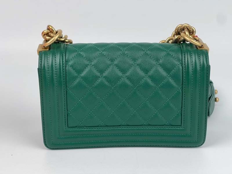 Túi Chanel Boy xanh (26013403) sz20 (BMC) KG+