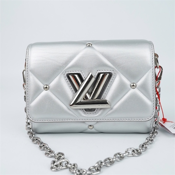 Túi LV Twist bạc 2 strap kèm gương sz18 (BQ) KG+