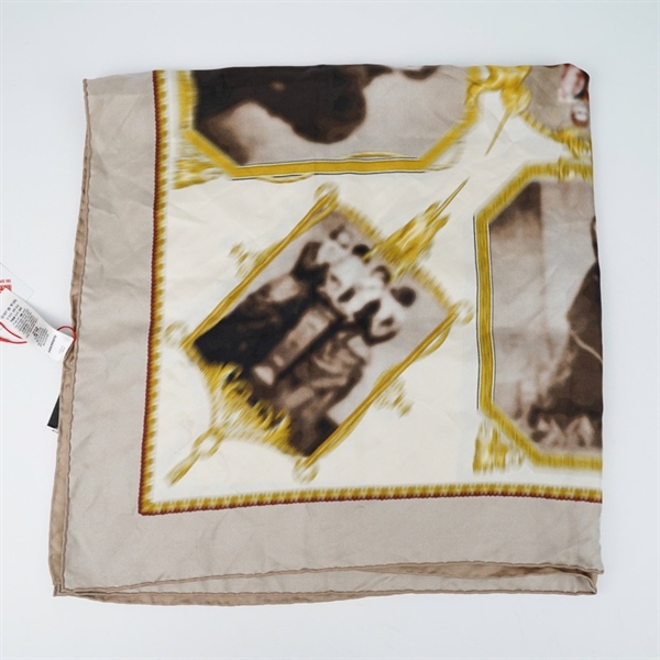 Khăn BBR nâu họa tiết sz88x88 (BQ) KG+