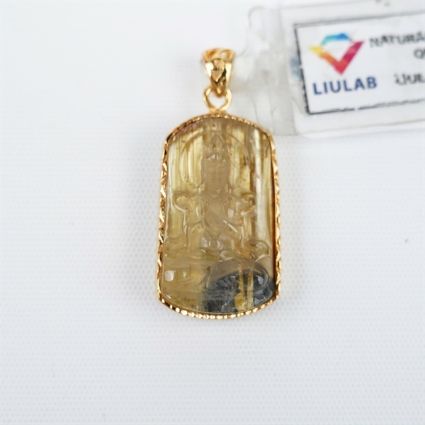 Mặt phật quan âm tóc vàng 366595 KG+