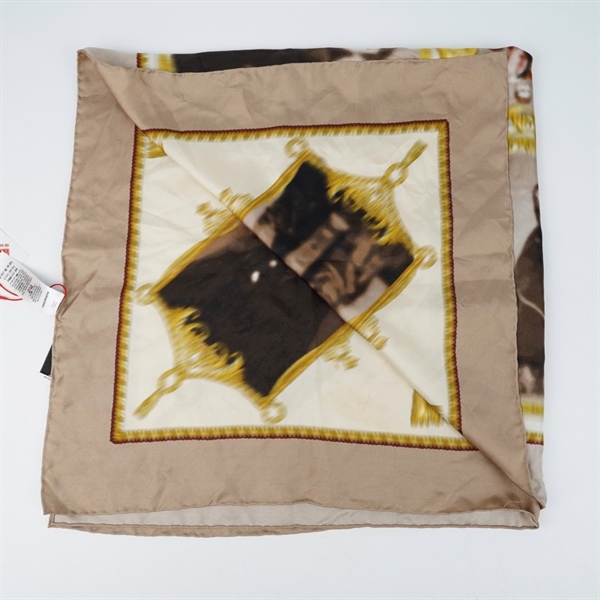 Khăn BBR nâu họa tiết sz88x88 (BQ) KG+