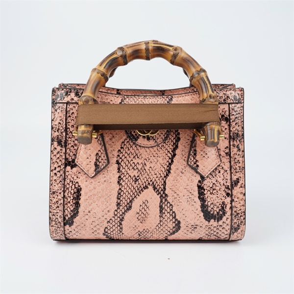 Túi GG Diana hồng da trăn (655661-525040) sz20 (BQ) KG+