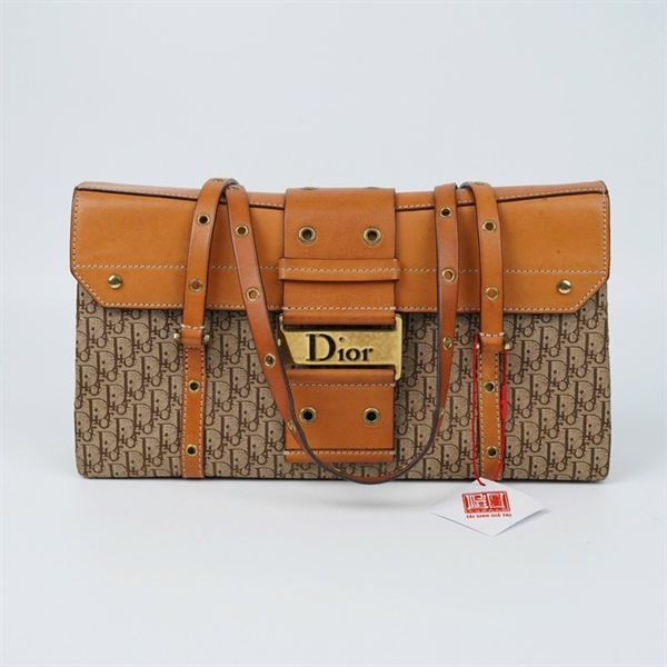 Túi Dior kẹp nách nâu (BO-B-0043) sz30 KG+