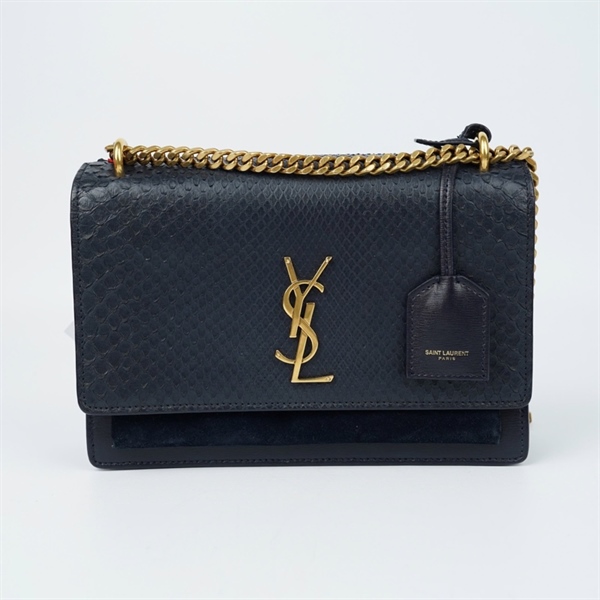Túi YSL Kate xanh đen da trăn sz22 (BQ) KG+