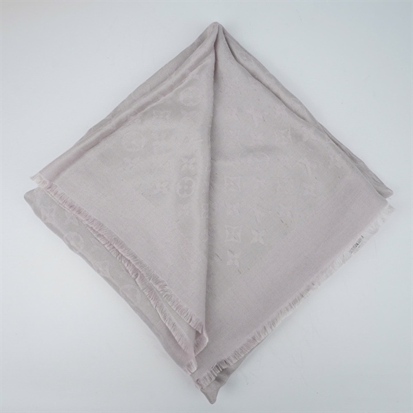 Khăn LV hoa xám 132x140 (BQ) KG+