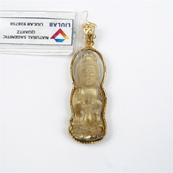 Mặt dây phật tóc vàng 928758 KG+