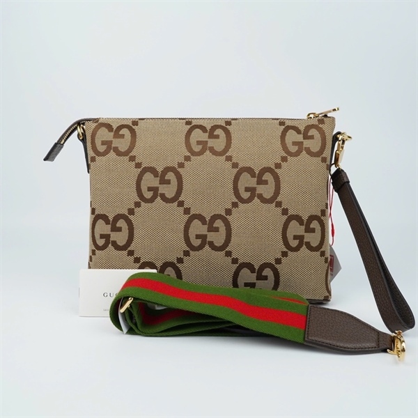 Túi GG Clutch nâu 2 strap (699130-527066) sz30 (BQ) KG+