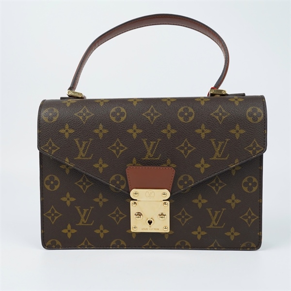 Túi LV Monceau hoa nâu kèm 2 chìa sz26 (BQ) KG+