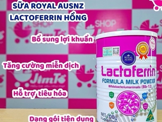 Lactoferin hồng Hoàng Gia Úc 100g