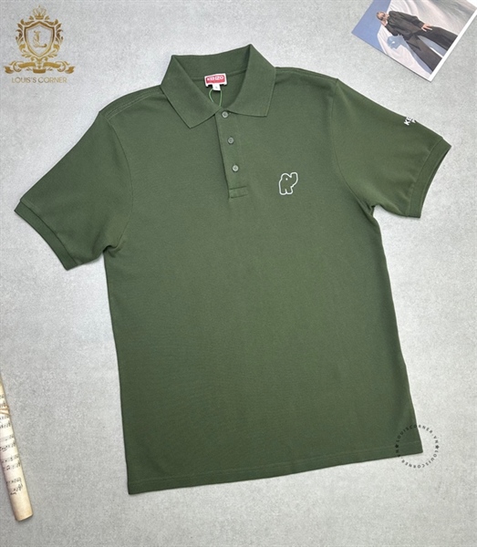 Polo Kenzo xanh rêu tag voi