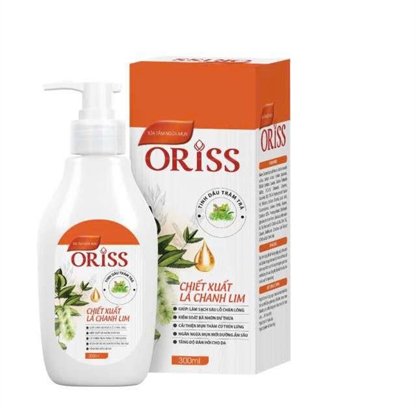 Sữa tắm ngừa mụn Oriss Chai 300ml