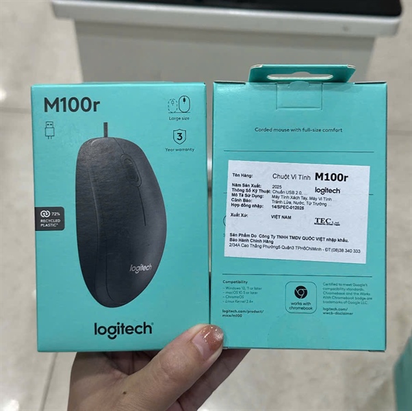 Chuột có dây LOGITECH M100r