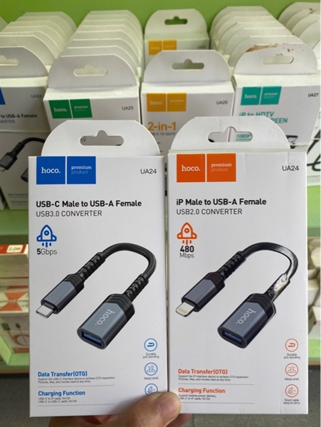 Bộ chuyển OTG HOCO UA24 Type-C to USB