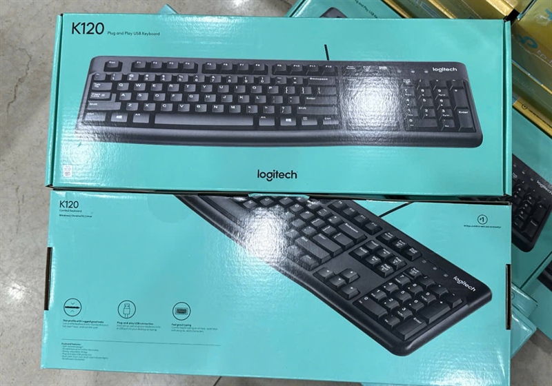 Bàn phím có dây LOGITECH K120 (BH:12M)