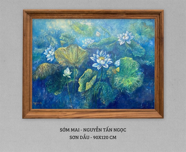 Sớm mai - Nguyễn Tấn Ngọc - 90x120 cm
