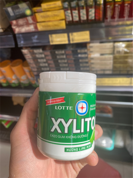 Kẹo Gum Xylitol 130.5g(6 hũ x 6 hộp ) - LimeMint