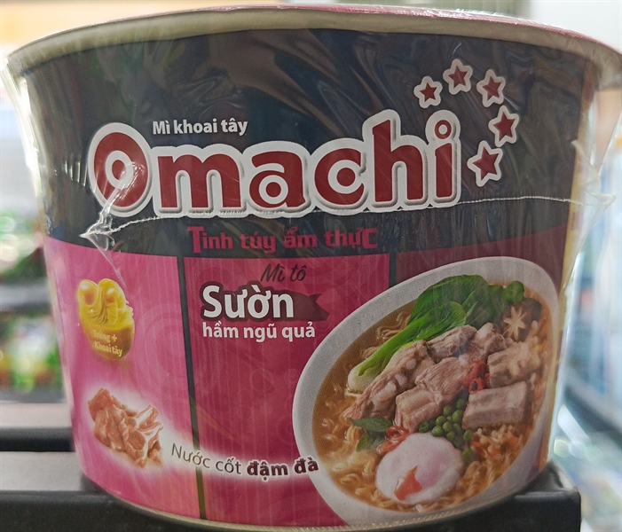 Mì dinh dưỡng khoai tây Omachi Sườn hầm ngũ quả 18tô x 96gr