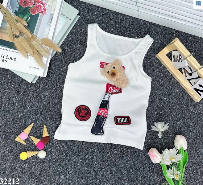 32212- Áo ba lỗ BDE MARZO- Trắng