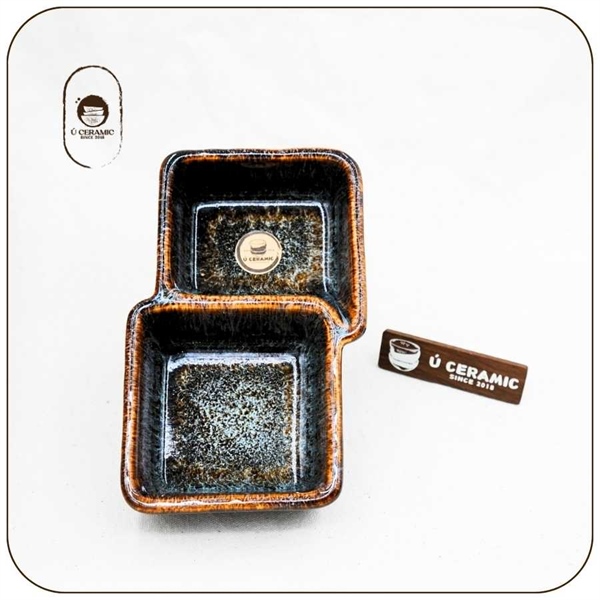 Chén Chấm 2 Ngăn