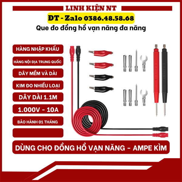 Que Đo Đồng Hồ Vạn Năng Đa Năng