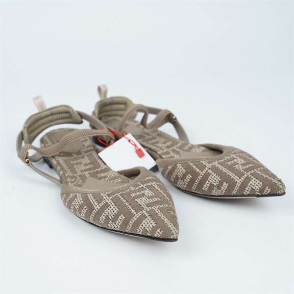 Giày Fendi nâu xám sz38 (BQ) KG+