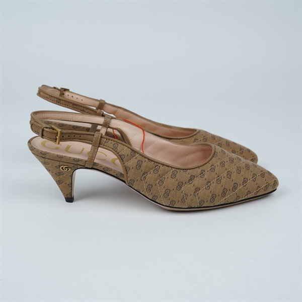 Giày GG nâu cao 7p sz37.5 (BQ) KG+