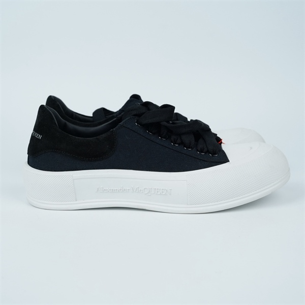 Giày Alexander Mcqueen đen đế trắng sz42 (BQ) KG+