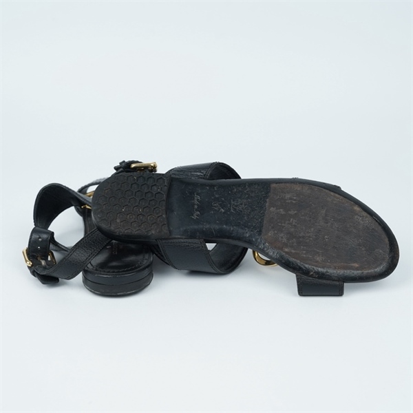 Giày LV đen sz37 (BQ) KG+