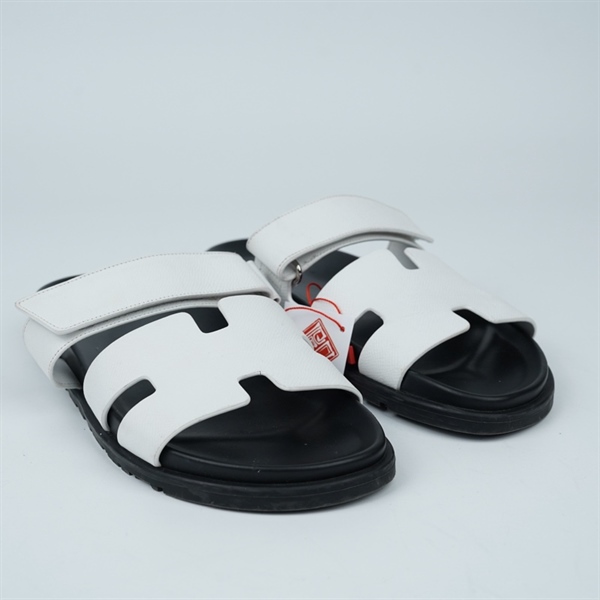 Dép Hermes quai trắng sz44 (BQ) KG+