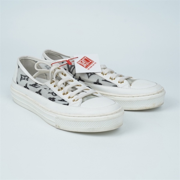 Giày LV xám hoa đen sz36.5 (BQ) KG+