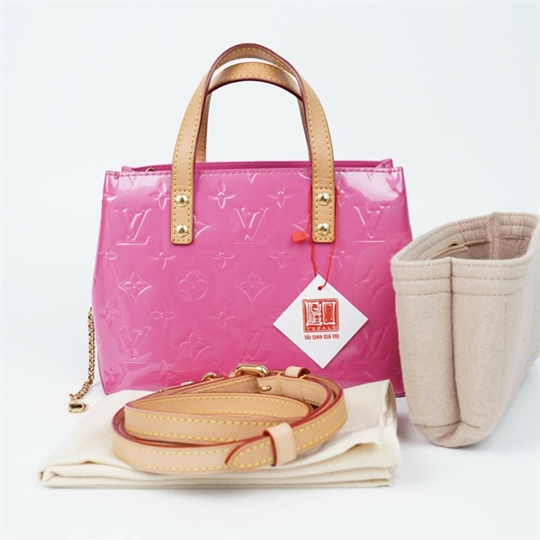 Túi LV Vernis Reade màu hồng bóng size 23cm KG+