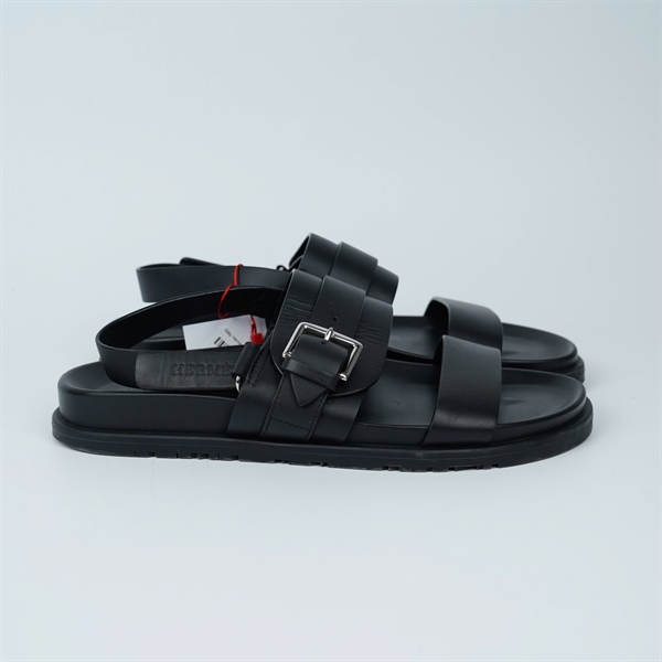 Giày Hermes đen sz44 (BQ) KG+