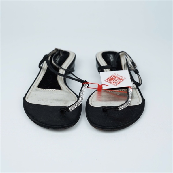 Giày D&G đen phối bạc sz36.5 (BQ) KG+