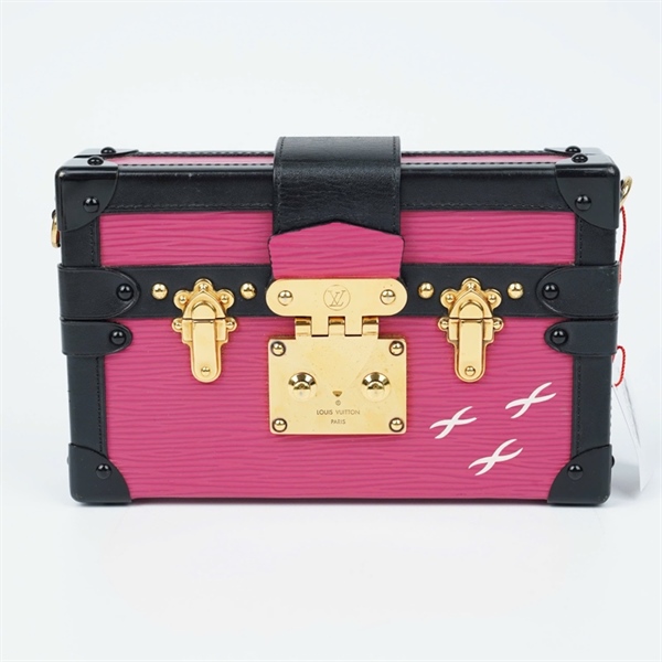 Túi LV trunk malle màu hồng tím PL1105 size 18cm KG+