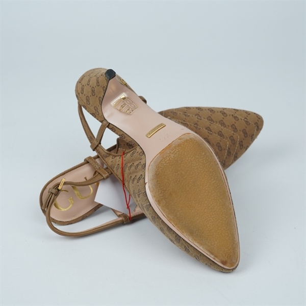 Giày GG nâu cao 7p sz37.5 (BQ) KG+