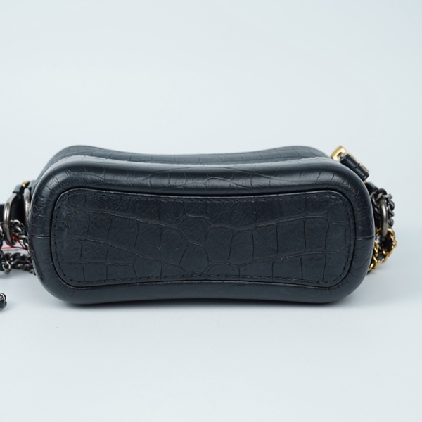 Túi Chanel Gab Croc đen 28227688 size Small 20x15x8cm. KG+