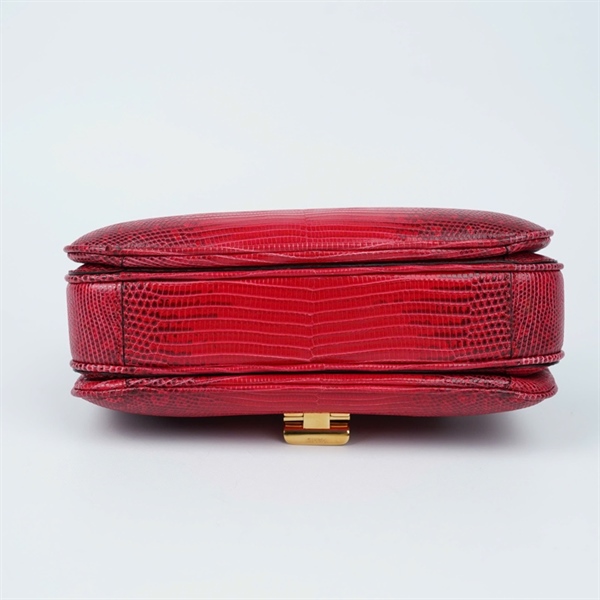 Túi Celine đỏ da thằn lằn sz21 (BMC) KG+