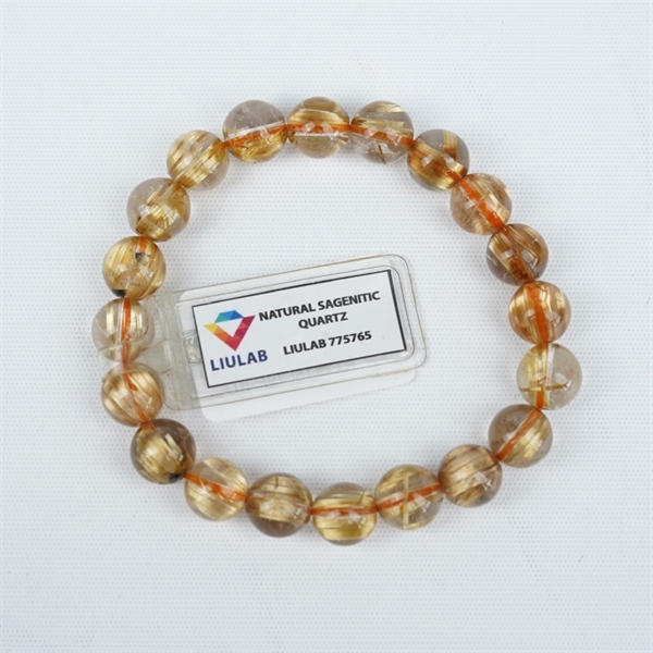 Vòng tay tóc vàng 20hạt 775765 kt 10.48-10.02ly KG+