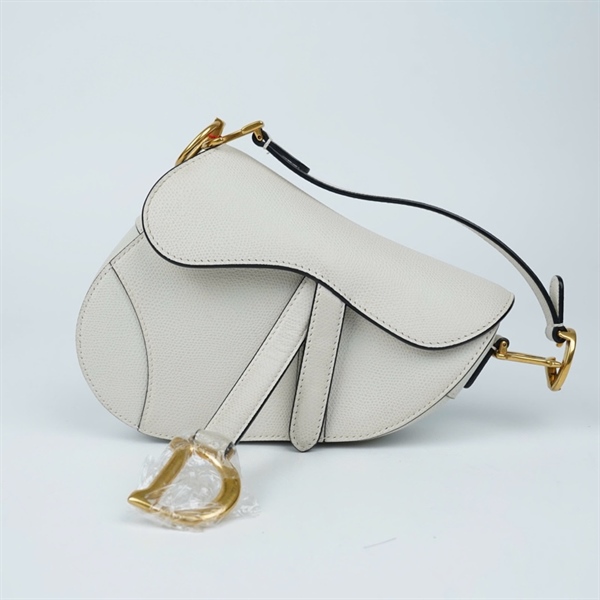 Túi Dior Saddle trắng (05-RU-0179) sz12-17 (BMC) KG+