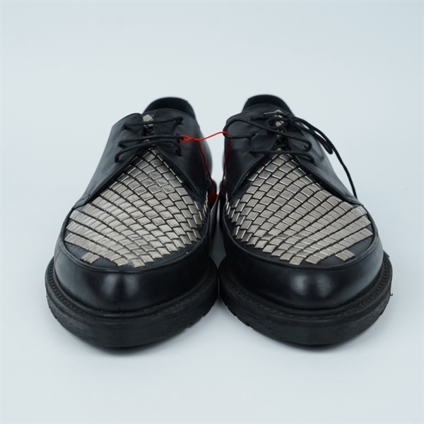 Giày Celine đen ô vuông bạc sz41.5 (BQ) KG+