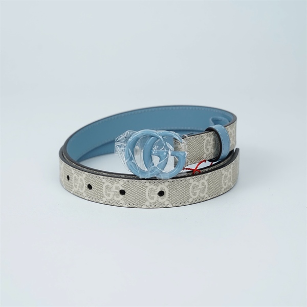 Thắt lưng GG nude lòng xanh sz2x90 (BQ) KG+